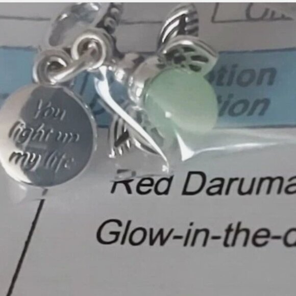 Authentic PANDORA Sterling Silver Glow-in-the-dark Firefly Dangle 799352C01 - Picture 5 of 9